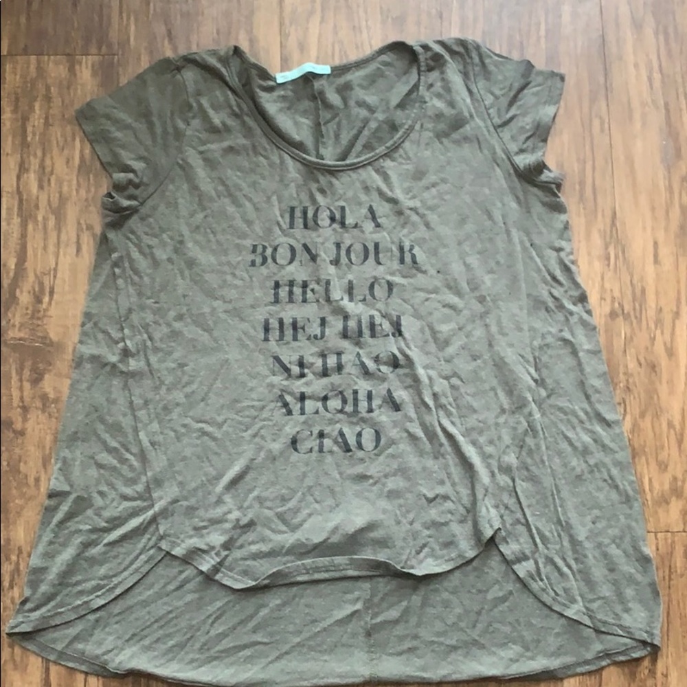 Graphic tunic tee